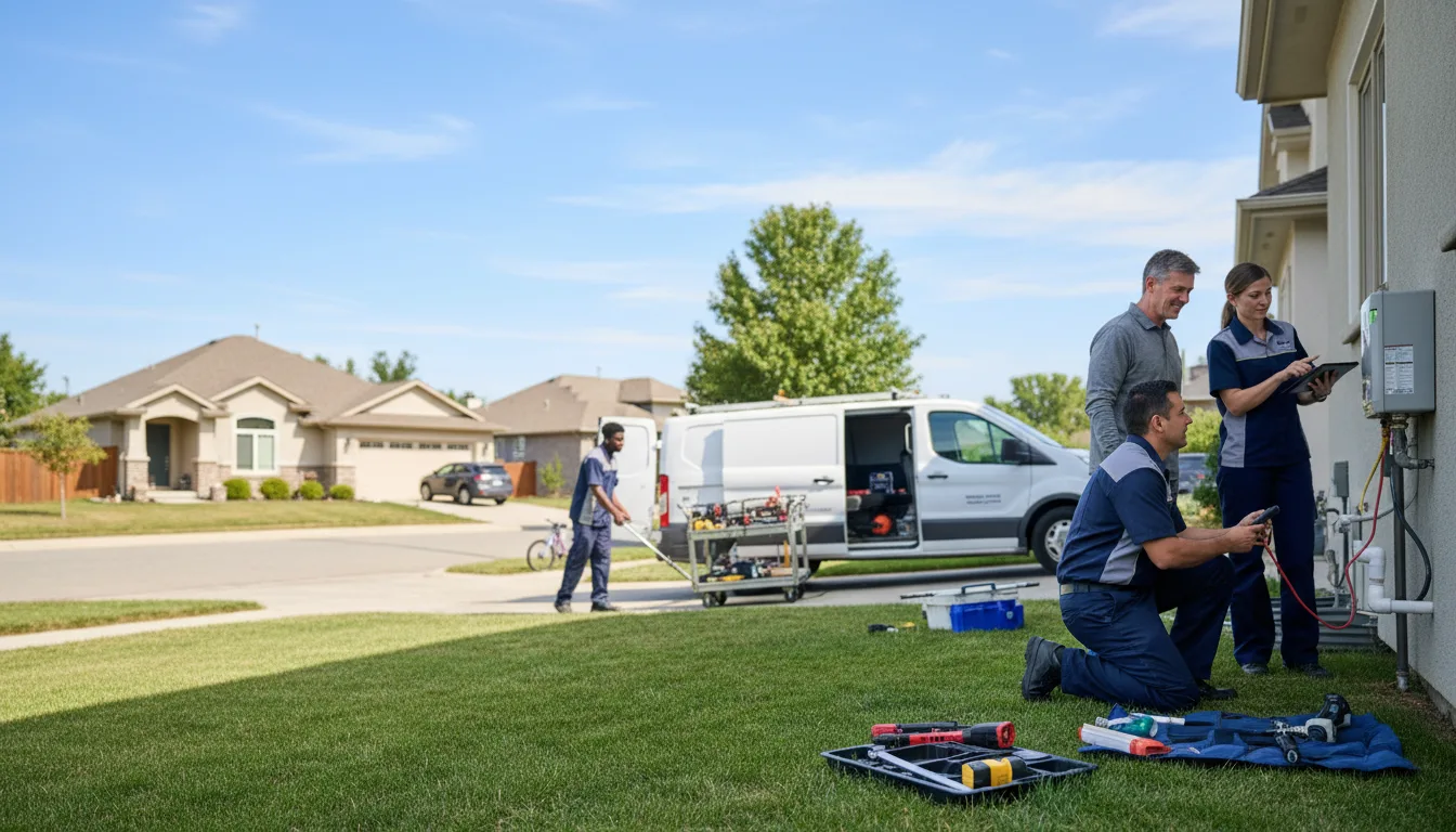 Tankless water heater service in Venus, TX